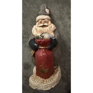 1991 Wood World Inc Virginia Santa Claus Czechoslovakia Hand Painted Christmas